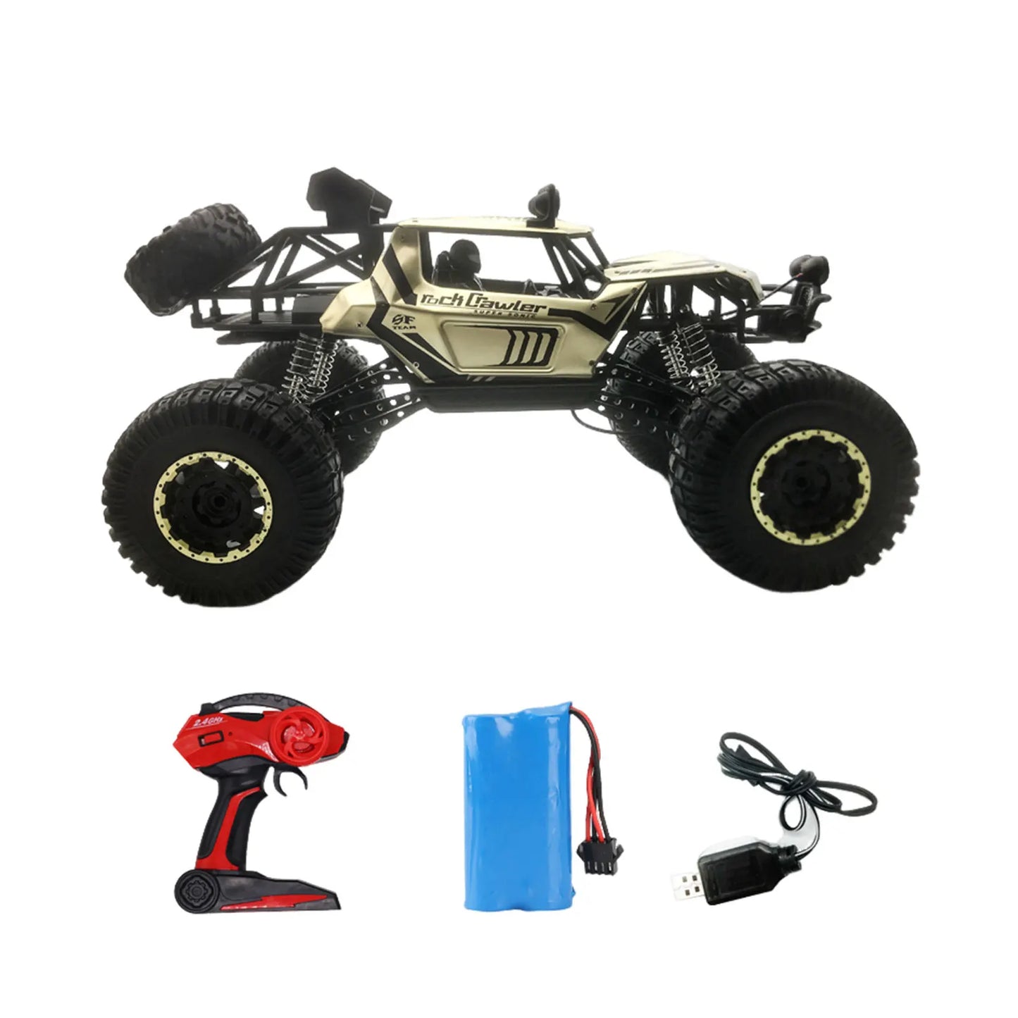 RC Car 4WD Off Road Rock Crawler 2.4G Remote Control Vehicle All Terrain Toy Gift Viral 2025