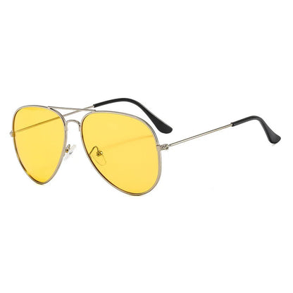 2025 Double Bridge Aviation Sunglasses - Alloy Frame, Ocean Gradient Lens, Unisex Eyewear