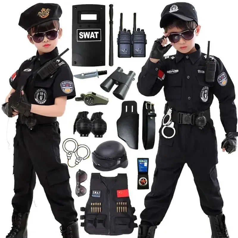 Politiekostuum voor kinderen, Halloween-cosplaykostuumset met hoed voor jongens en meisjes, carnavalsfeest en cadeau 2026