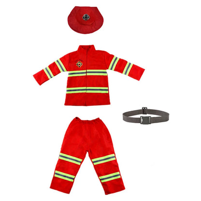 Cosplaykostuumset voor kinderen als brandweerman, met realistische speelgoeduitrusting voor jongens en meisjes, voor feestelijke optredens 2026