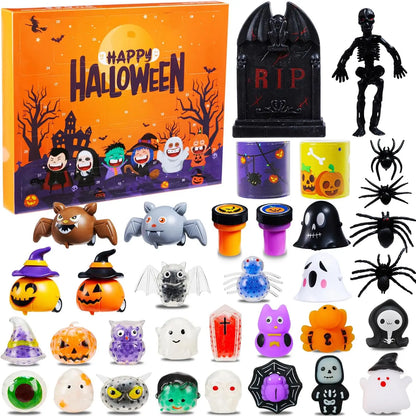 Calendario dell'Avvento di Halloween 24 Giorni Regali a Sorpresa Non Dolciumi