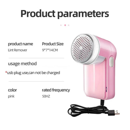 Removedor de pelusa y afeitadora de tela con cuchillas de acero inoxidable para bolas de lana y algodón