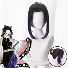 Demon Slayer Kochou Shinobu Kimono Cosplay Costume Set with Wig for Kids Adults Halloween 2026