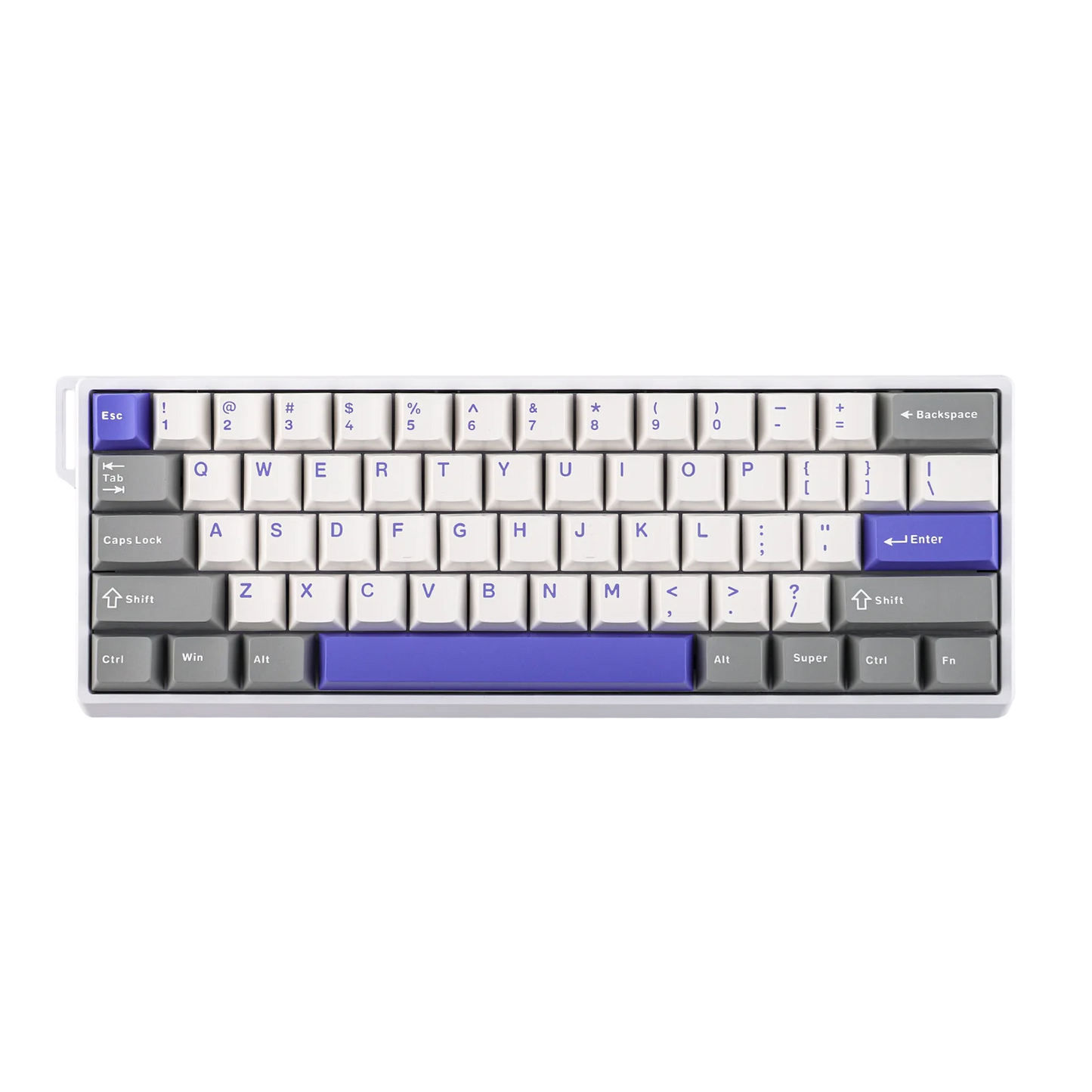 Teclado mecánico intercambiable en caliente del 60 por ciento aluminio RGB Hall