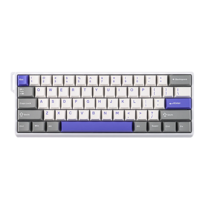 Teclado mecánico intercambiable en caliente del 60 por ciento aluminio RGB Hall