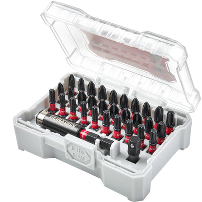 Impact Screwdriver Bits Set S2 Steel 32Piece With Magnetic Bit Holder And Case Fall 2025 DIY Gift