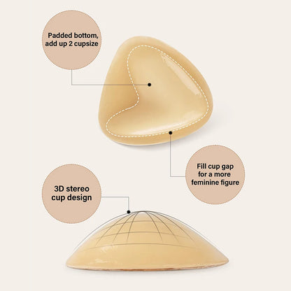 Imbottiture Push Up per reggiseno riutilizzabili doppia faccia adesive senza spalline per costumi da bagno estate 2026