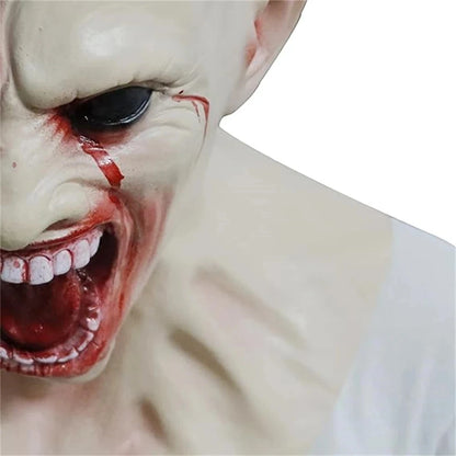 Griezelig latex zombiemasker dat het hele gezicht bedekt, horrormasker voor volwassenen, cosplayrekwisiet voor Halloweenfeesten, geïnfecteerd kostuum 2026