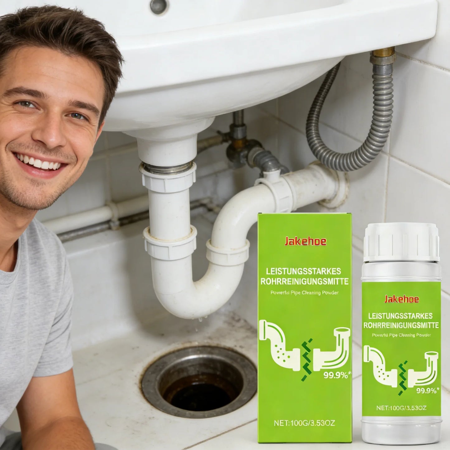 Polvere Disgorgante 100g Non Corrosiva Deodorante per Tubature Lavelli Bagno e Cucina Autunno 2026 Manutenzione Casa