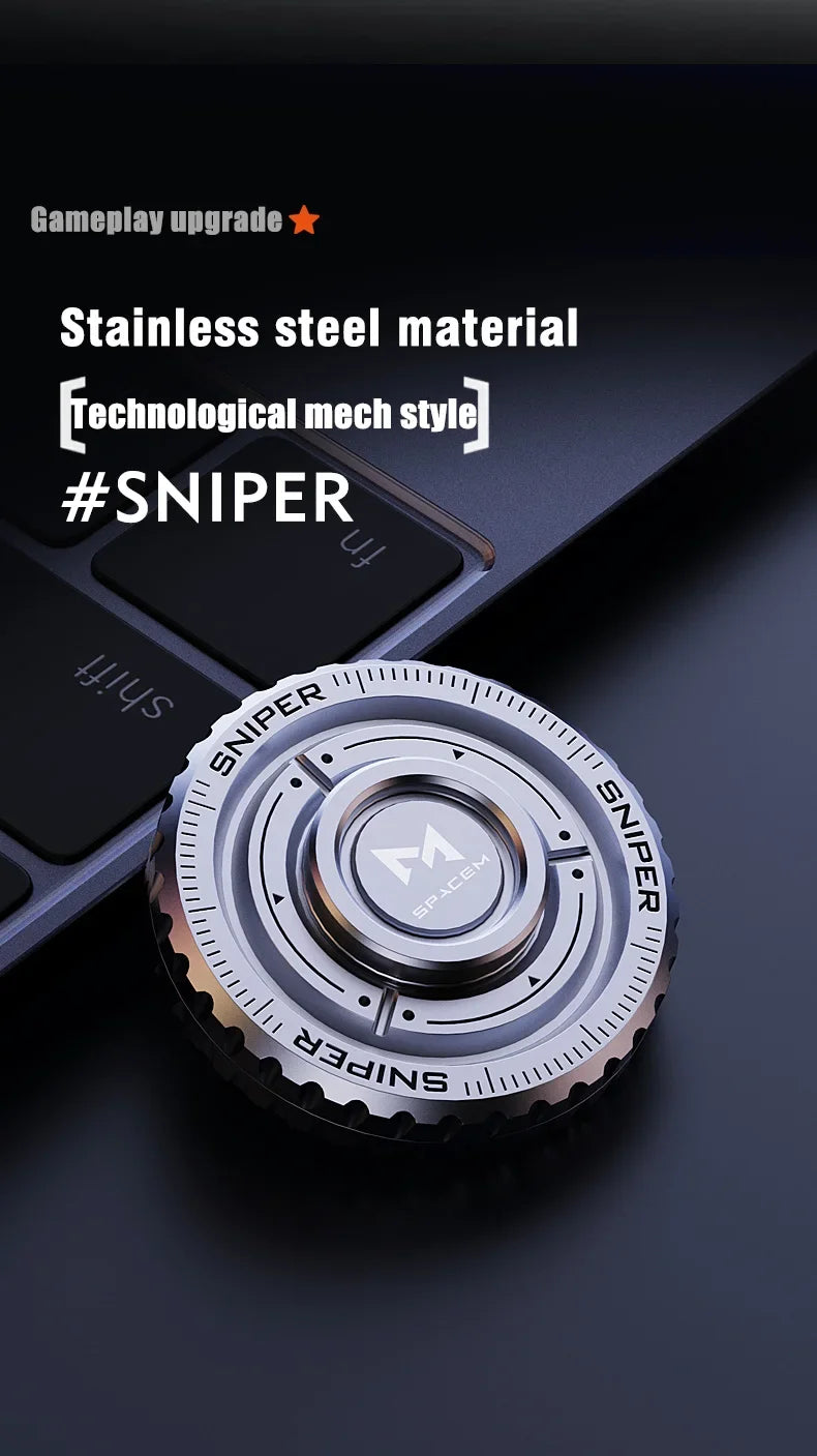 EDC Metall 3in1 Drückkarte Spinner Münze Stressabbaugerät