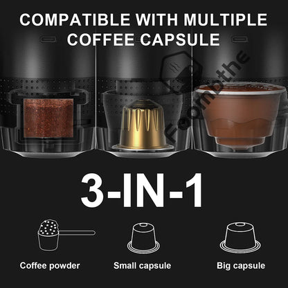 Portable Espresso Machine Wireless 3 In 1 Travel Car Camp