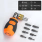 Portable 8-in-1 Mini Ratchet Screwdriver Set - Magnetic Multi-Tools for Home Use