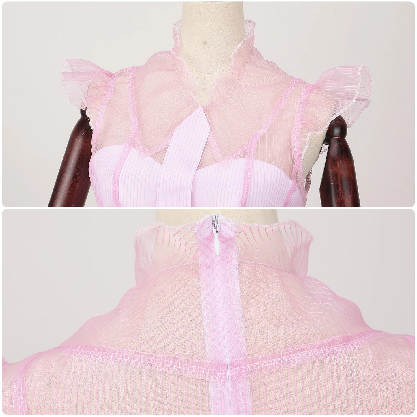 Glinda heks rosa cosplay-kjole Halloween-fest 2025