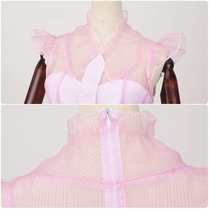 Glinda heks rosa cosplay-kjole Halloween-fest 2025