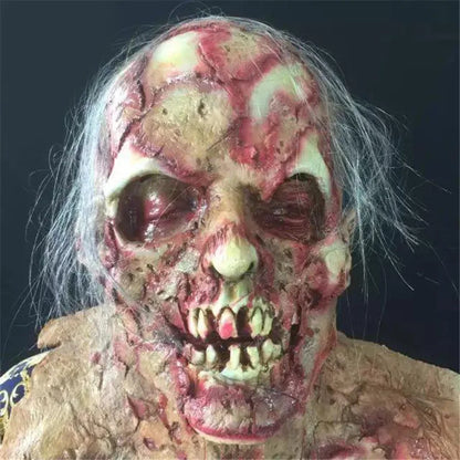 Zombie Maske Latex Full Face Skrekk Maske Halloween2025 Skummel
