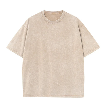 Oversized men's t-shirt – loose-fit silhouette, heavy cotton, vintage-washed streetwear tee