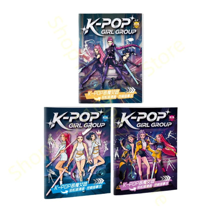 Coloring Book Kpop Demon Hunters Anime Sketches Rumi Mira Zoey Cute Line Drawings Back to School 2025 Gift