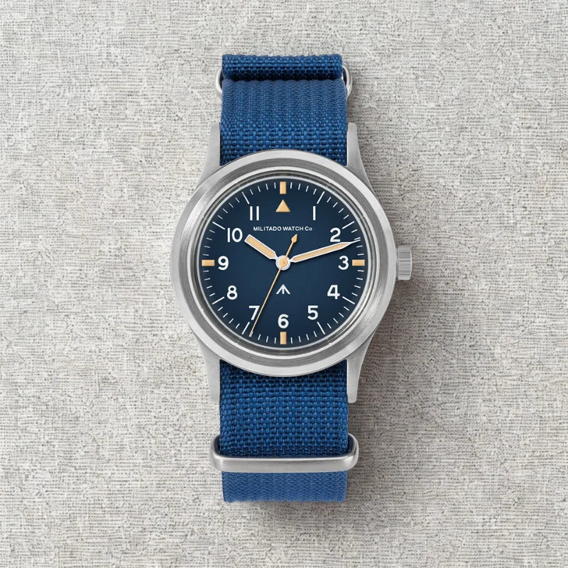 36mm Field Watch Sapphire Crystal VH31 Sweep Quartz