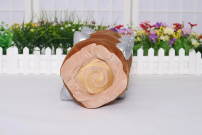 Ensemble de trois peluches dragon Jouet rouleau en rondin