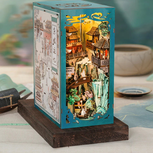 Antiquity Book Nook Doll House Kit with Touch Light 3D Puzzle Toy