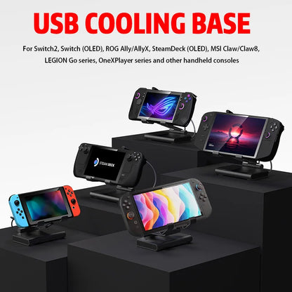 Estación de acoplamiento 100W con ventiladores dobles Dock de juego HDMI 4K