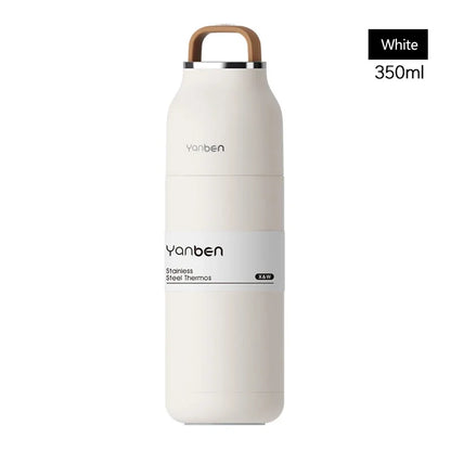 Reise-Wasserflasche 350ml 304 Edelstahl Vakuum-Thermoskanne Fall 2025 Isoliert Auslaufsicher Für Unterwegs