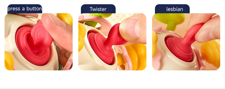 Baby Teether Rattle Hand Grip Sensory Ball Toy Newborn