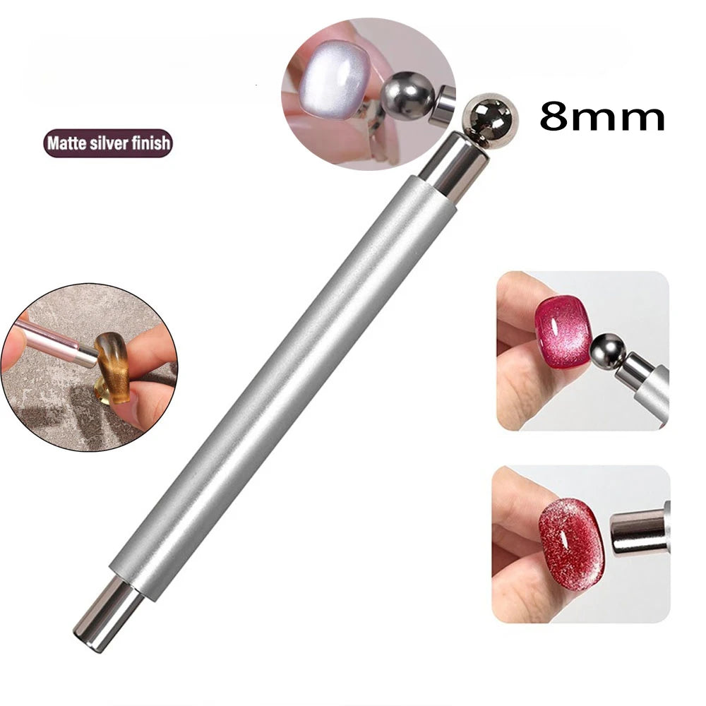Cat Eye Nail Magnet Double Headed Magnetic Pen Tool For Precise Nail Art Design TikTok Viral Fall 2026