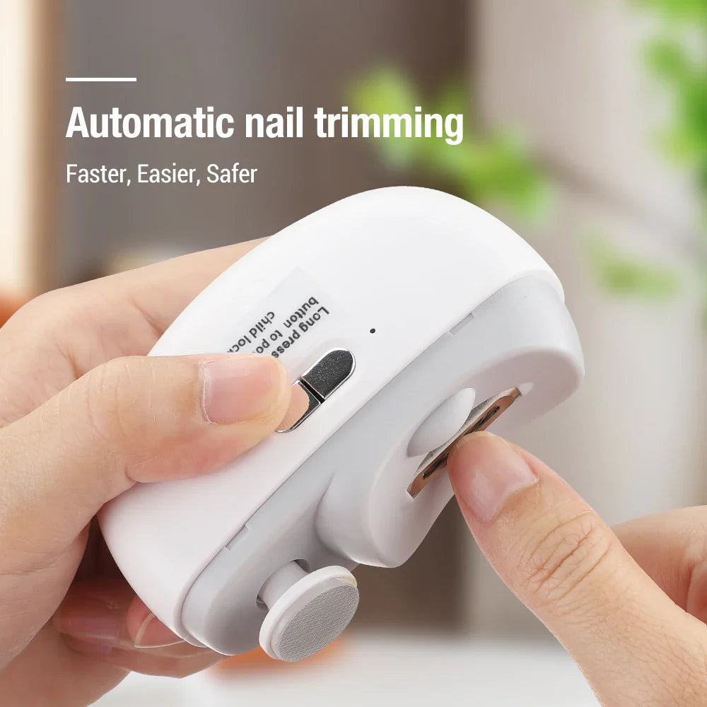 Elektrische Nagelknipser 2-in-1 Baby Maniküre Trimmer Spritzschutz Säuglings Nagelpfleger Neugeborenenpflege Sicher Herbst 2025