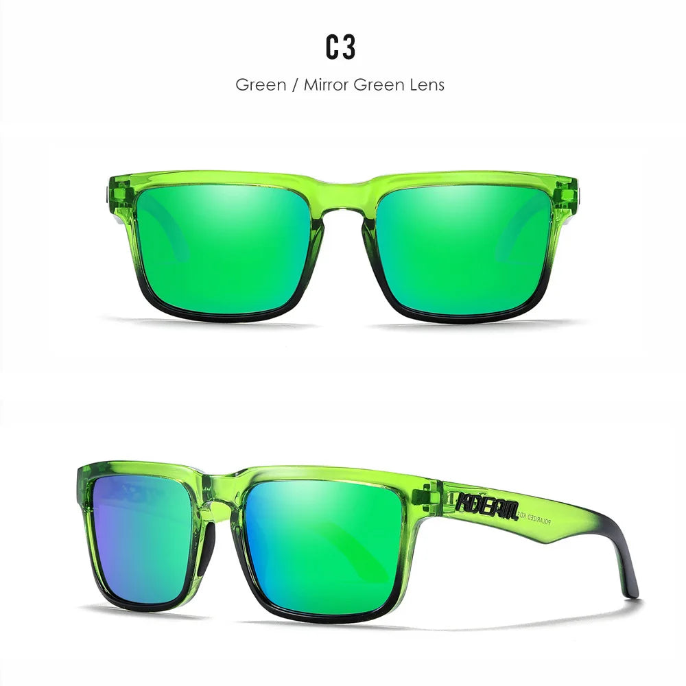 Lunettes de soleil polarisées unisexes pour l'extérieur tendance été 2026 Verres miroir légères Protection UV Idée cadeau