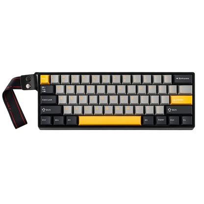 Teclado mecánico intercambiable en caliente del 60 por ciento aluminio RGB Hall