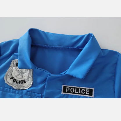 Verkleedjurk en playsuit voor meisjes als politieagent, Halloweenkostuum voor optredens en verkleedfeesten 2026