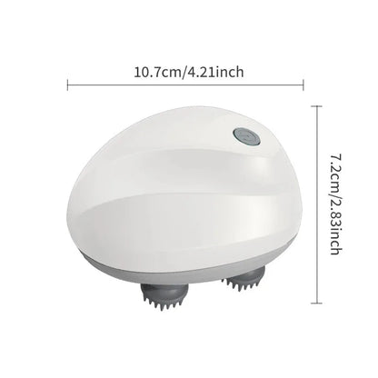 Elektrische Hoofdmassageapparaat USB Oplaadbare Hoofdhuidmassageapparaat Vakantiegeschenk 2026 Diepe Weefselkneden voor Nek Rug Schouders