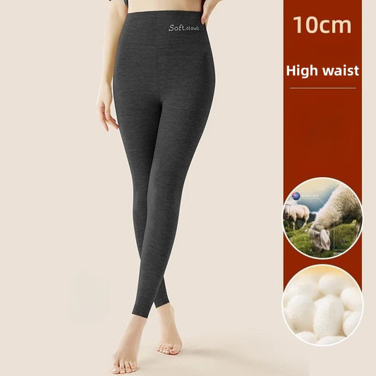 Silk Velvet Thermal Leggings for Women - High Waist Tummy Control & Butt Lift Winter Pants 2024