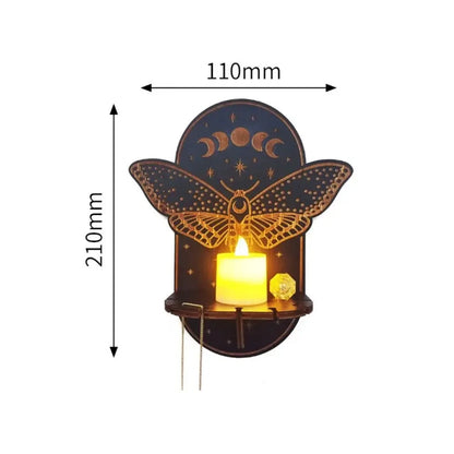 Wall Shelf Hanging Candle Shelf Whimsical Wall Decor Halloween Fall 2025 Cozy Ambient Lighting Gift Idea