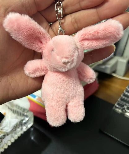 Rabbit Plush Keychain Cute Bunny Bag Charm Soft Gift