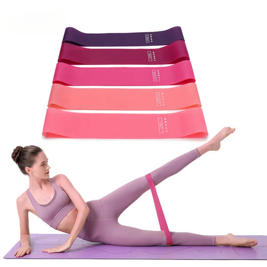 Elastic Resistance Bands for Women - Portable Fitness Equipment for Squats, Hips, and Legs