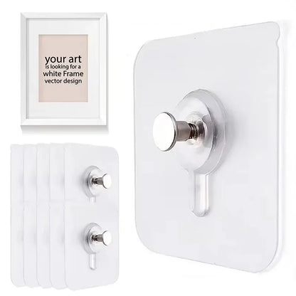 Adhesive Hooks 10 Pack No Drilling Wall Hooks Waterproof For Kitchen And Bathroom Fall 2026 Organization