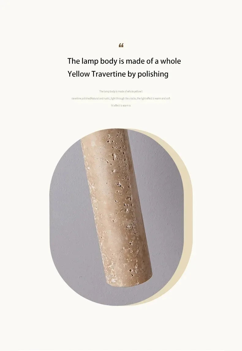 Japandi LED Pendant Lamp Wood Tube Japan Style Bedroom Light