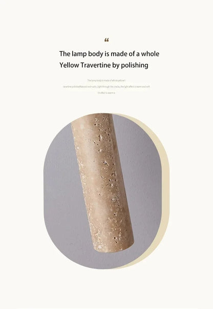 Japandi LED Pendant Lamp Wood Tube Japan Style Bedroom Light