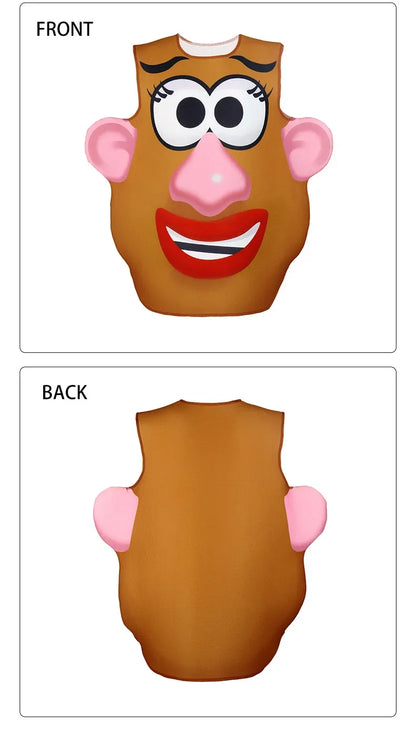 Bijpassende cosplaykostuumset voor koppels als Mr. en Mrs. Potato Head, Halloween-, carnaval- en feestoutfit 2026
