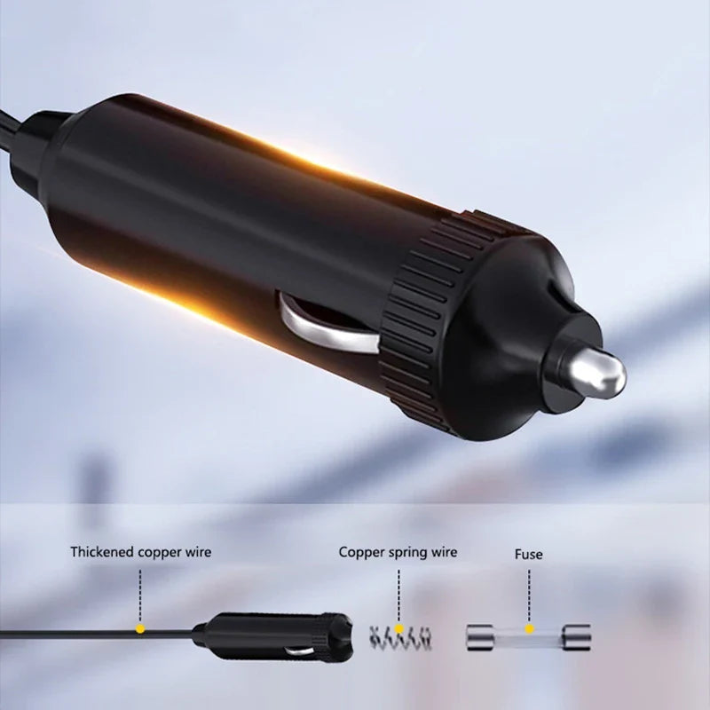 Autoheizung 3-in-1 12V/24V Windschutzscheiben-Enteiser Ventilator – Kompaktes Fahrzeug Armaturenbrett Klima Zubehör, Winter 2025 Sichereres Fahren