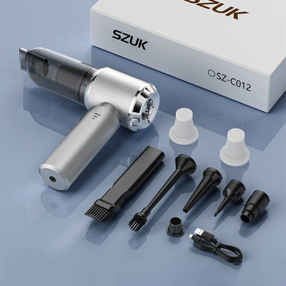 Aspiradora de coche inalámbrica mini de mano fuerte 6000mAh