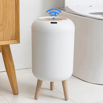 Automatisk liten plastpapperskorg med rörelsesensor - smart hemavfallbehållare, handsfree hygien 2025