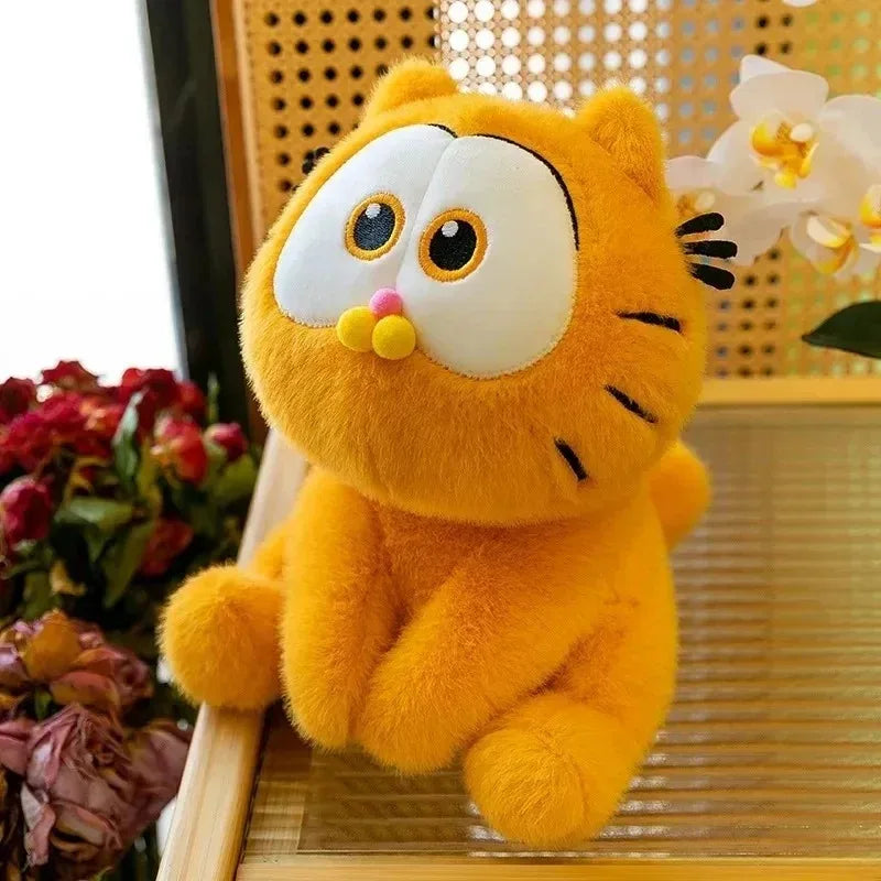 Kawaii Garfield Plush Toy - Soft Cartoon Cat Stuffed Doll, Perfect Gift for Kids and Anime Lovers, Adorable Home Decoration