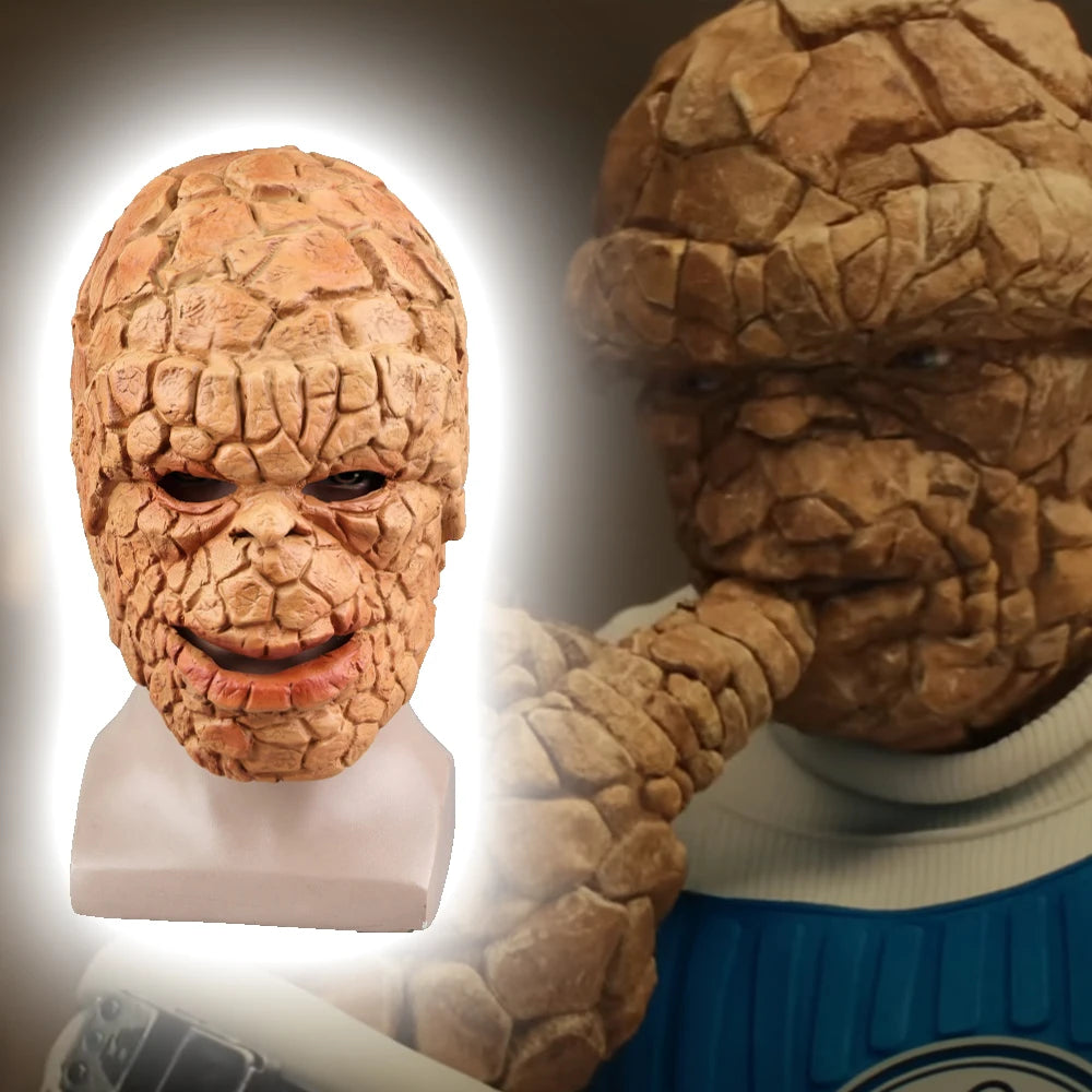 Fantastic Four First Steps Thing-masker en -handschoenen van latex, cosplay-set voor volwassenen, Halloween 2026
