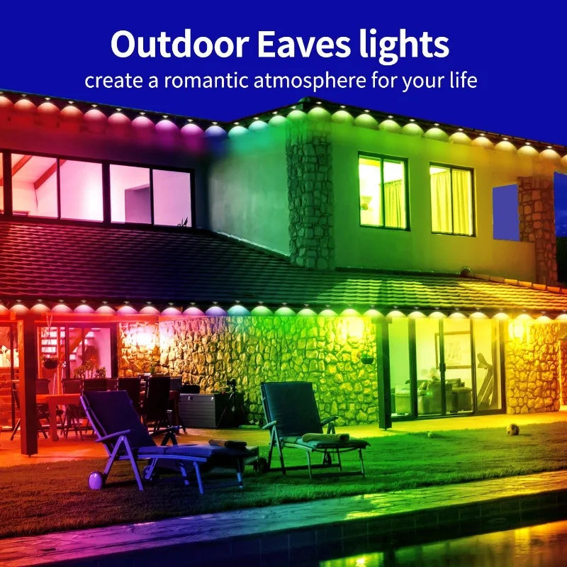 LED Eaves Lights Waterproof Remote Controlled Outdoor
