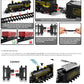 Retro Classic Electric Train Set for Kids - Long Track Steam Engine Toy with Lights and Sounds, Perfect New Year Gift