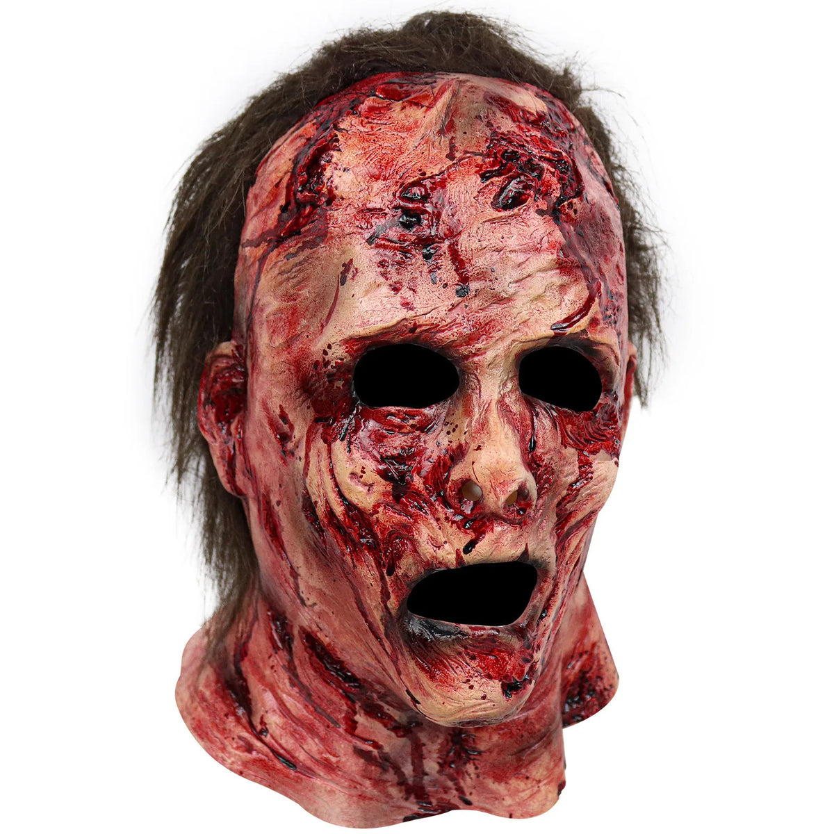 Scary Clown Silicone Full-Head Cosplay Mask Funny Masquerade Headgear for Adults 2026