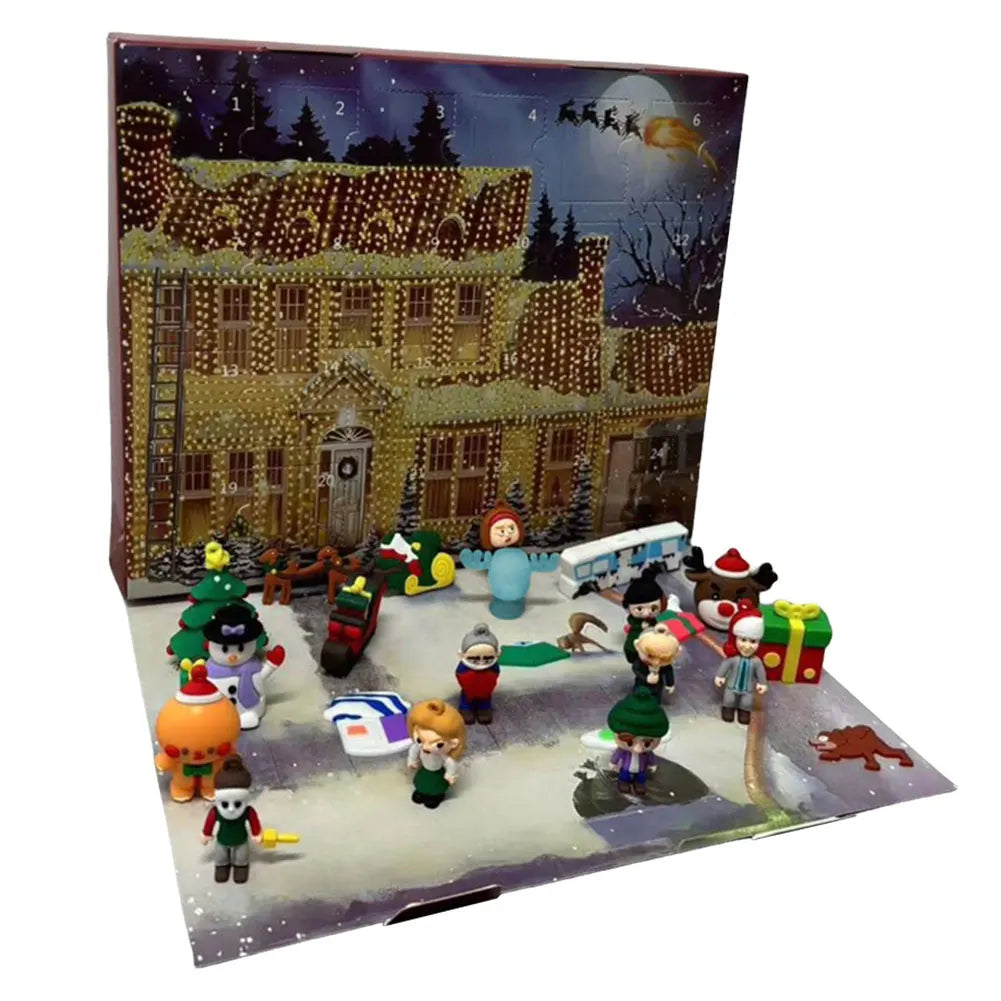 Calendario de Adviento 24 Días Figuras 3D Regalo de Cuenta Regresiva de Navidad